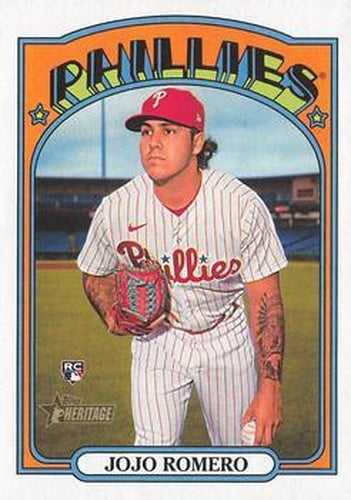 #591 Jojo Romero - Philadelphia Phillies - 2021 Topps Heritage Baseball
