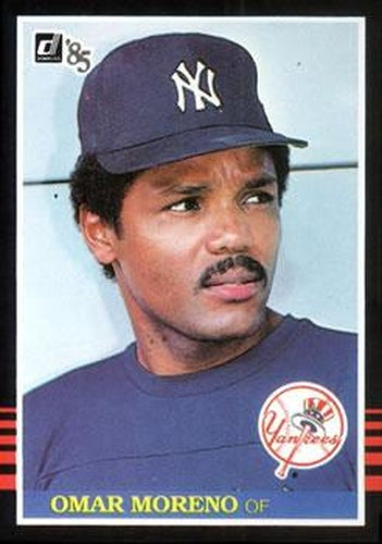#591 Omar Moreno - New York Yankees - 1985 Donruss Baseball