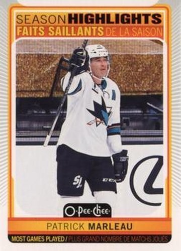 #591 Patrick Marleau - San Jose Sharks - 2021-22 O-Pee-Chee Hockey