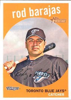 #591 Rod Barajas - Toronto Blue Jays - 2008 Topps Heritage Baseball