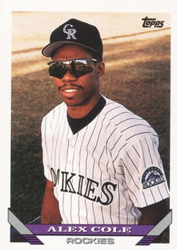 #591 Alex Cole - Colorado Rockies - 1993 Topps Baseball