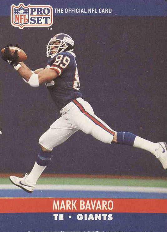 #592 Mark Bavaro - New York Giants - 1990 Pro Set Football