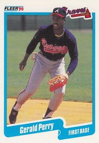 #592 Gerald Perry - Atlanta Braves - 1990 Fleer USA Baseball