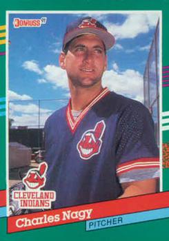 #592 Charles Nagy - Cleveland Indians - 1991 Donruss Baseball