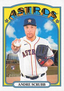 #592 Andre Scrubb - Houston Astros - 2021 Topps Heritage Baseball