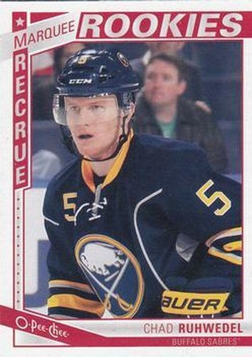 #592 Chad Ruhwedel - Buffalo Sabres - 2013-14 O-Pee-Chee Hockey