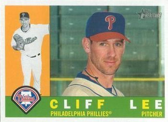 #592 Cliff Lee - Philadelphia Phillies - 2009 Topps Heritage Baseball