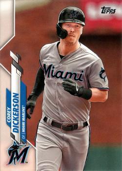 #592 Corey Dickerson - Miami Marlins - 2020 Topps Baseball