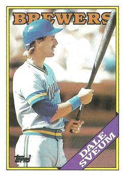 #592 Dale Sveum - Milwaukee Brewers - 1988 Topps Baseball