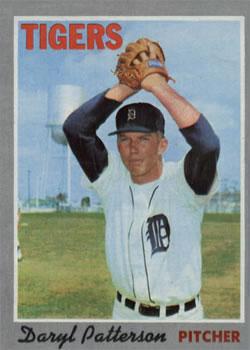 #592 Daryl Patterson - Detroit Tigers - 1970 Topps Baseball