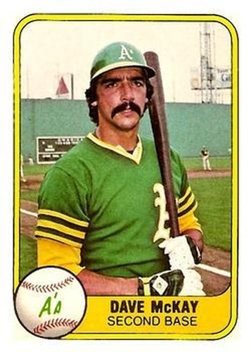 #592 Dave McKay - Oakland Athletics - 1981 Fleer Baseball