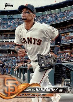 #592 Gorkys Hernandez - San Francisco Giants - 2018 Topps Baseball