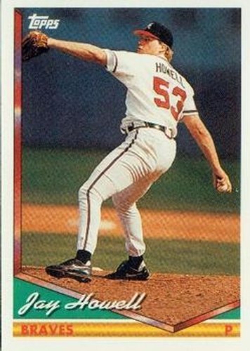 #592 Jay Howell - Atlanta Braves - 1994 Topps Baseball