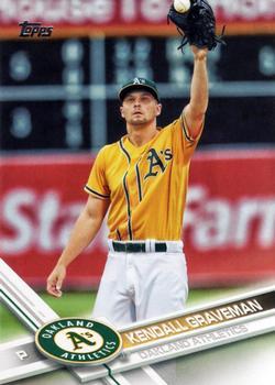 #592 Kendall Graveman - Oakland Athletics - 2017 Topps Baseball
