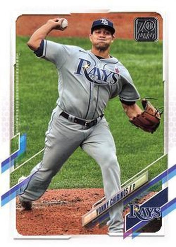 #592 Yonny Chirinos - Tampa Bay Rays - 2021 Topps Baseball