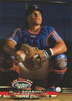 #592 Ivan Rodriguez - Texas Rangers - 1993 Stadium Club Baseball