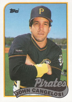 #592 John Cangelosi - Pittsburgh Pirates - 1989 Topps Baseball
