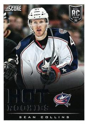 #592 Sean Collins - Columbus Blue Jackets - 2013-14 Score Hockey