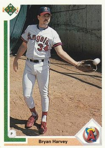#592 Bryan Harvey - California Angels - 1991 Upper Deck Baseball