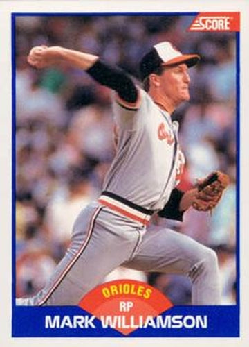 #592 Mark Williamson - Baltimore Orioles - 1989 Score Baseball