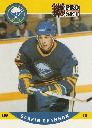 #592 Darrin Shannon - Buffalo Sabres - 1990-91 Pro Set Hockey
