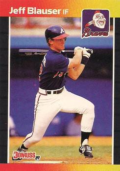 #592 Jeff Blauser - Atlanta Braves - 1989 Donruss Baseball