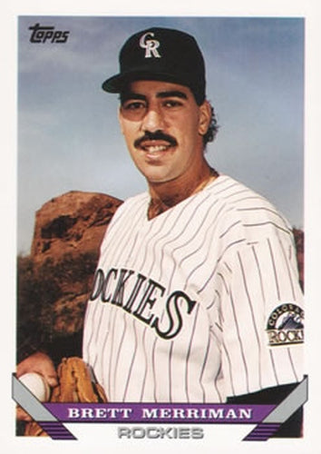 #593 Brett Merriman - Colorado Rockies - 1993 Topps Baseball