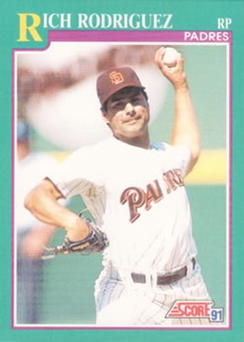 #593 Rich Rodriguez - San Diego Padres - 1991 Score Baseball