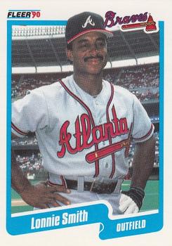 #593 Lonnie Smith - Atlanta Braves - 1990 Fleer USA Baseball