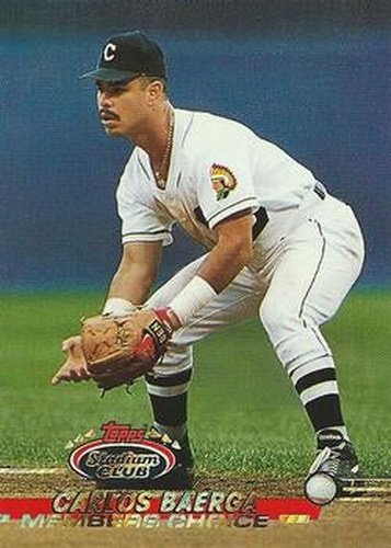 #593 Carlos Baerga - Cleveland Indians - 1993 Stadium Club Baseball