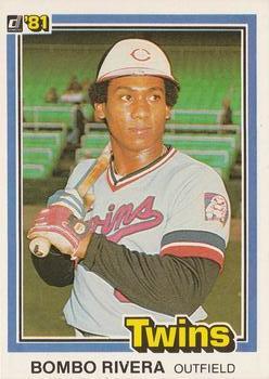 #593 Bombo Rivera - Minnesota Twins - 1981 Donruss Baseball