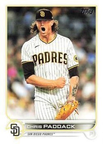 #593 Chris Paddack - San Diego Padres - 2022 Topps Baseball