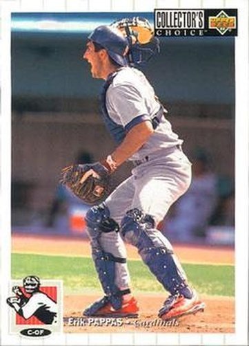 #593 Erik Pappas - St. Louis Cardinals - 1994 Collector's Choice Baseball