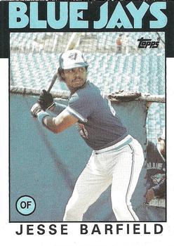 #593 Jesse Barfield - Toronto Blue Jays - 1986 Topps Baseball