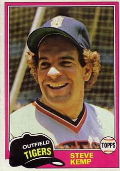 #593 Steve Kemp - Detroit Tigers - 1981 Topps Baseball