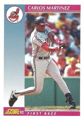 #593 Carlos Martinez - Cleveland Indians - 1992 Score Baseball