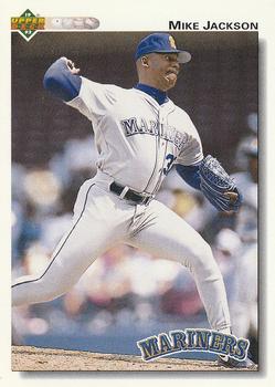 #593 Mike Jackson - Seattle Mariners - 1992 Upper Deck Baseball