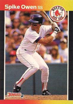 #593 Spike Owen - Boston Red Sox - 1989 Donruss Baseball