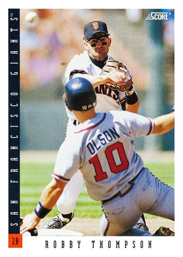 #593 Robby Thompson - San Francisco Giants - 1993 Score Baseball