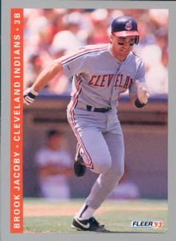 #593 Brook Jacoby - Cleveland Indians - 1993 Fleer Baseball