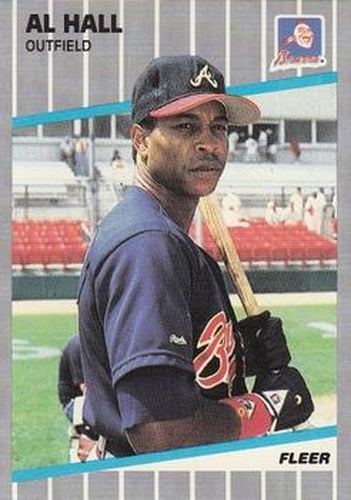 #593 Al Hall - Atlanta Braves - 1989 Fleer Baseball