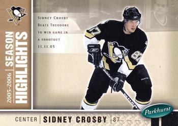 #593 Sidney Crosby - Pittsburgh Penguins - 2005-06 Parkhurst Hockey