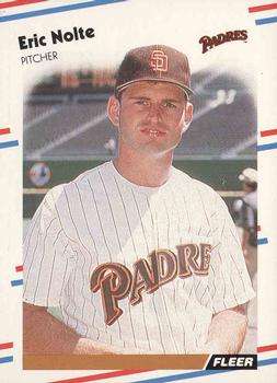 #593 Eric Nolte - San Diego Padres - 1988 Fleer Baseball