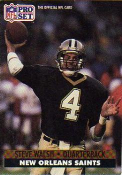 #594 Steve Walsh - New Orleans Saints - 1991 Pro Set Football