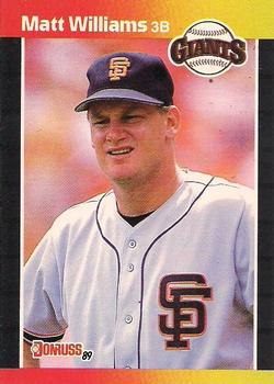 #594 Matt Williams - San Francisco Giants - 1989 Donruss Baseball