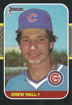 #594 Drew Hall - Chicago Cubs - 1987 Donruss Baseball