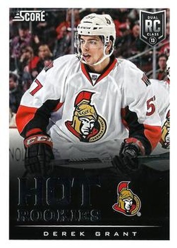 #594 Derek Grant - Ottawa Senators - 2013-14 Score Hockey