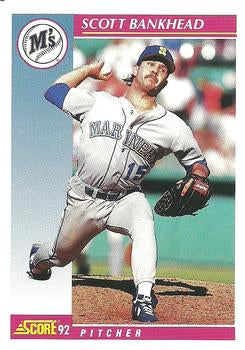 #594 Scott Bankhead - Seattle Mariners - 1992 Score Baseball