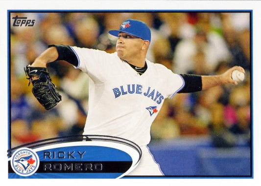 #594 Ricky Romero - Toronto Blue Jays - 2012 Topps Baseball