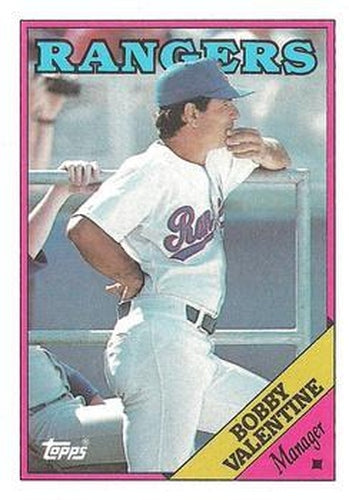 #594 Bobby Valentine - Texas Rangers - 1988 Topps Baseball